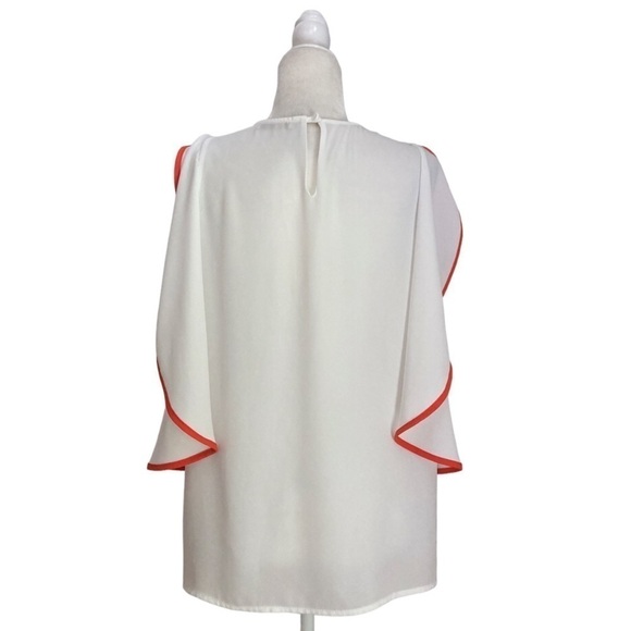 Enhle’ Milano Contrast Trim Detail Sleeveless Tunic Blouse - Picture 7 of 8